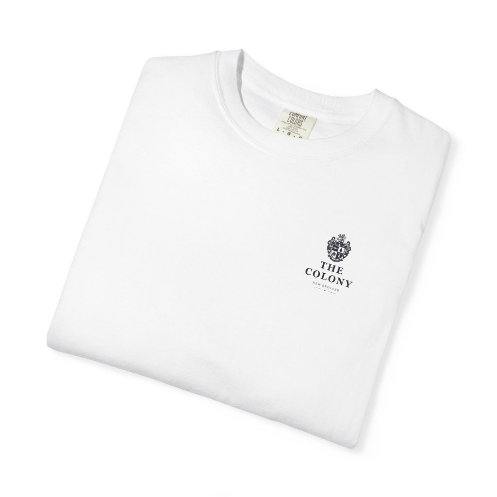 The Lobster New England T-shirt featuring a classic design in 100% ring-spun cotton, ideal for summer wear.